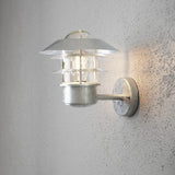 Modena E27 24 cm Vägglampa Ute Galvaniserad, Upp