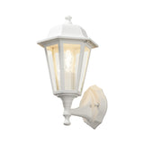 Budget Upp E27 Vägglampa Ute Vit, 17.5 cm