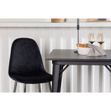 Tempe, Polar Rektangulär matgrupp Svart,Silver, Svart, 80 x 80