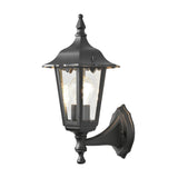Firenze E27 Liten Vägglampa Ute Upp, Svart