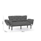 Gaborone Triple (185 x 85 x 70 cm) Grå 3-sitssoffbädd