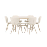Copenhagen, Lilja Rund matgrupp Beige, Beige,Vitpigmenterad, ⌀140