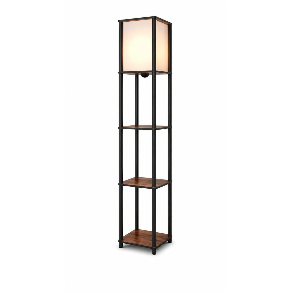 TierShelfLampz2 (H 150 cm) Golvlampa Valnöt