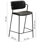 Zed Barstol Vintage Light Brown Art.Leather