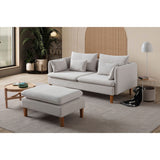 Oslo (195 x 75 x 100 cm) 3-sitssoffa Creme