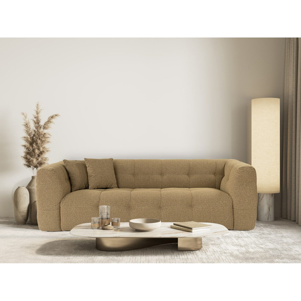 Bamako (235 x 100 x 72 cm) 3-sitssoffa Khaki