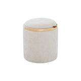 Lykke Puff Trähandtag Beige
