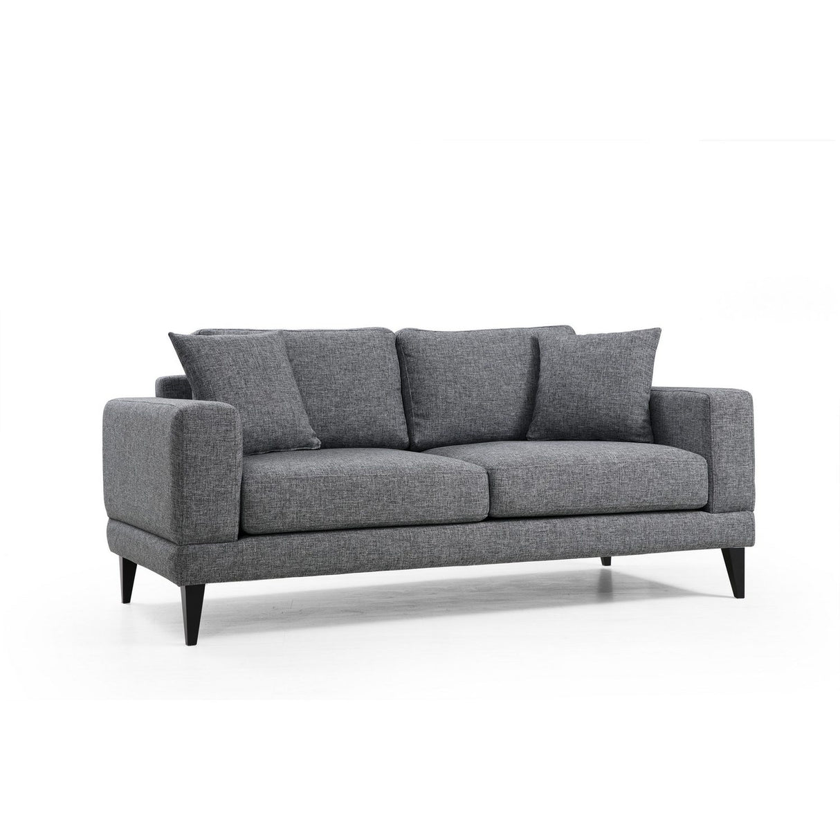 Helsingfors 2-sits (180 x 90 x 85 cm) Mörkgrå 2-sitssoffa