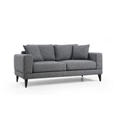 Helsingfors 2-sits (180 x 90 x 85 cm) Mörkgrå 2-sitssoffa