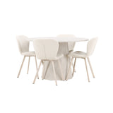 Lanzo, Lilja Runt matgrupp Beige, Beige, 4st