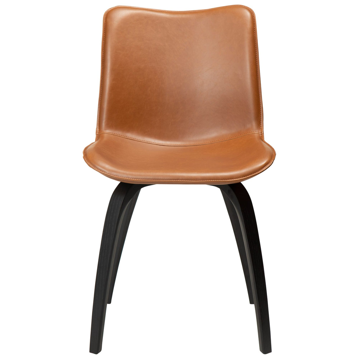 Glee Stol Vintage Light Brown Art.Leather, Black