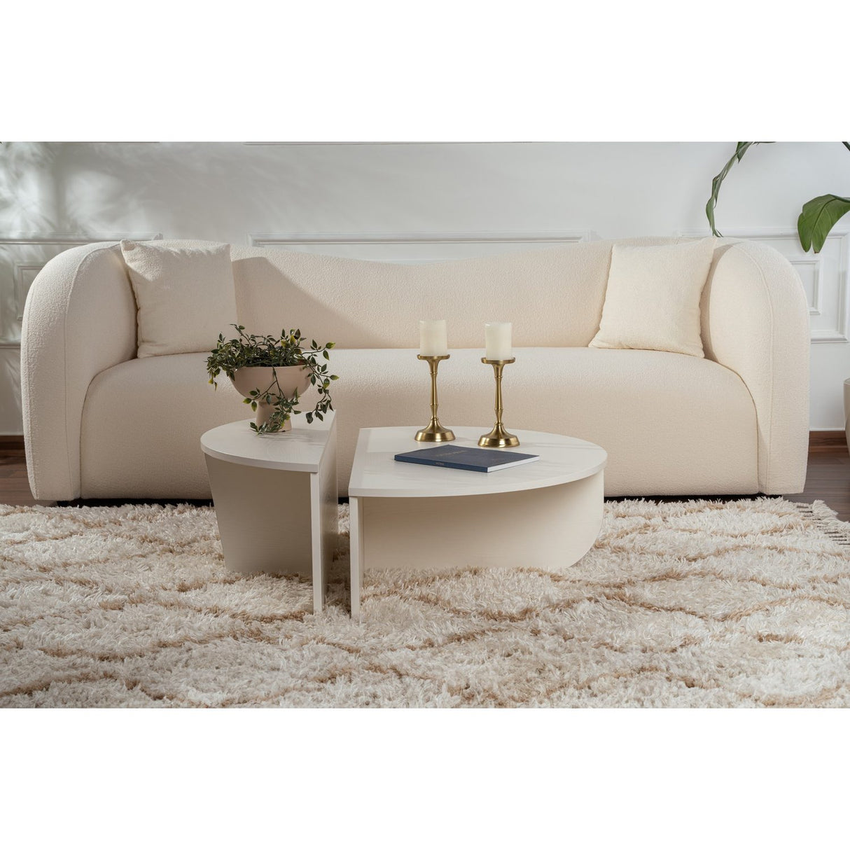 Carla Soffbord Wood White