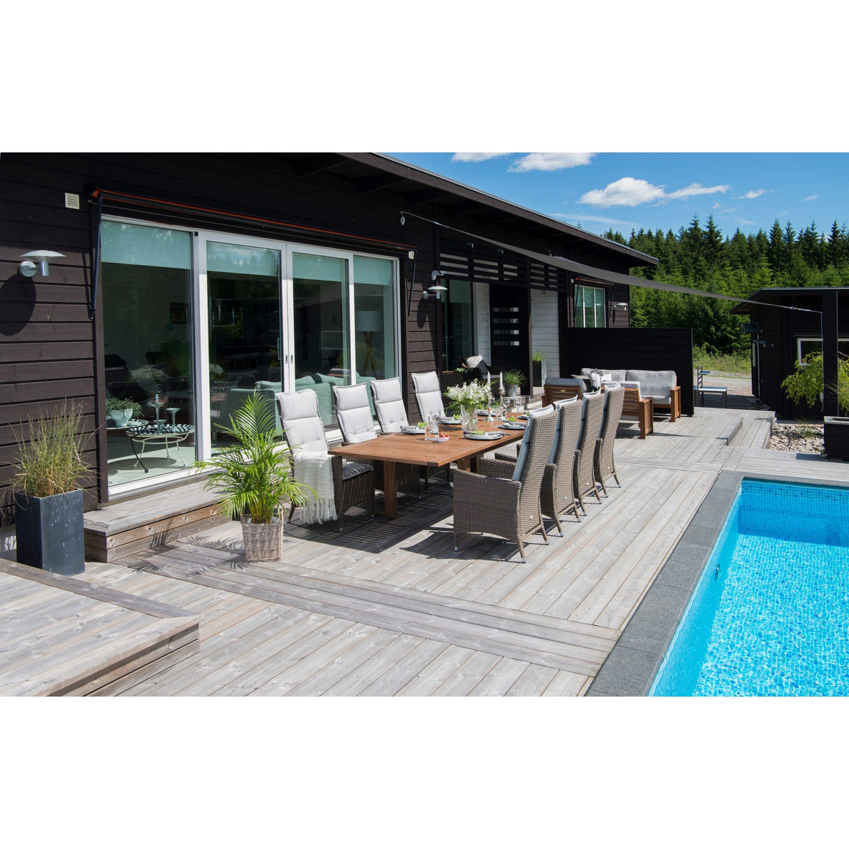 Gotland Utebord 60 x 120 cm Brun