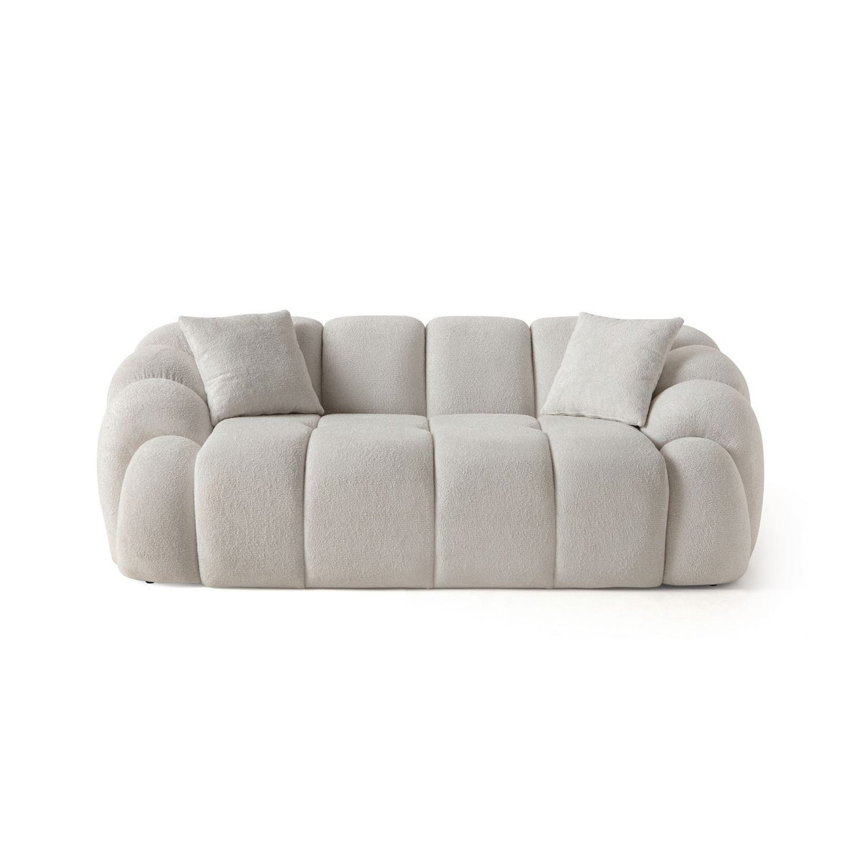 Octavio (199 x 70 x 80 cm) 2-sitssoffa Vit