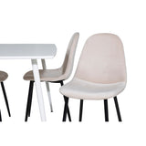 Polar, Polar Rektangulär matgrupp Beige,Svart, Vit, 120 x 75