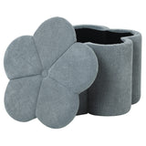 Bellis Sittpuff med Förvaring Ø60 cm Blå