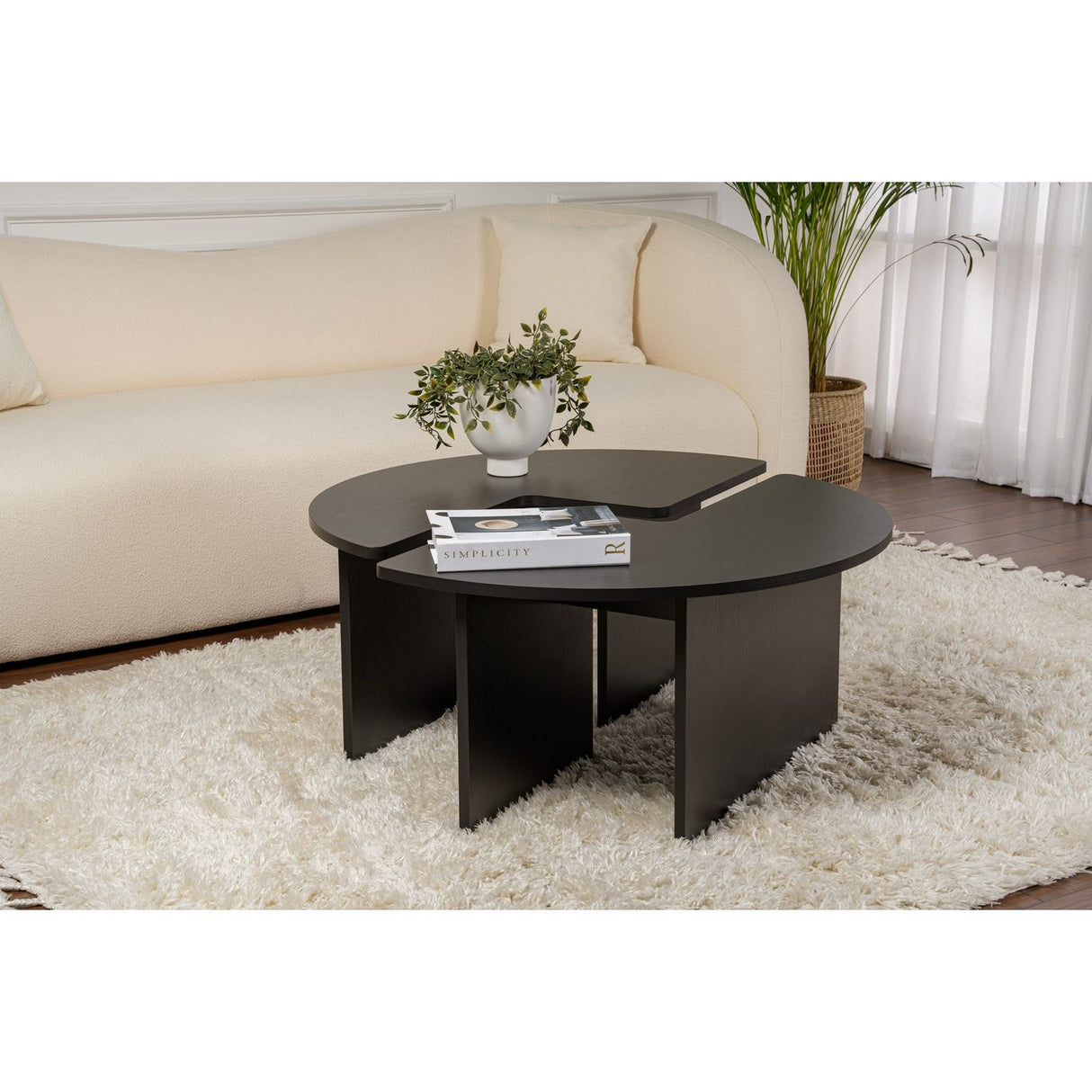 Salma Soffbord Wood Black