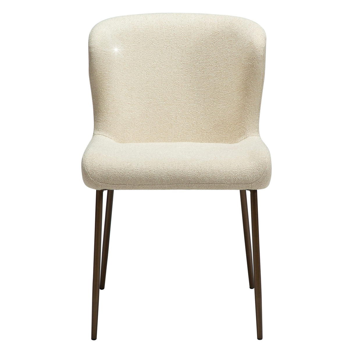 Glam Stol Frosted Almond, Antique Brass