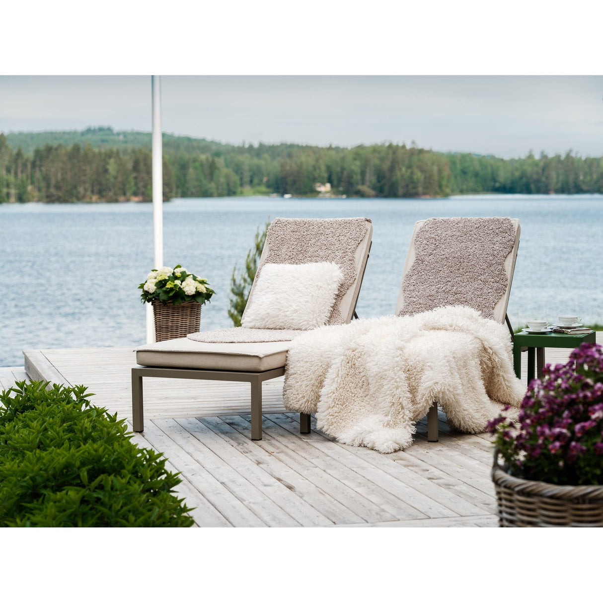 Wooly Pläd Ivory