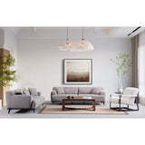 Kigali 2 (200 x 100 x 75 cm) brungrå 2-sitssoffa