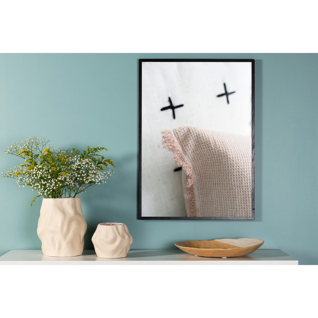 Kudde Poster Beige, 50 x 70 cm