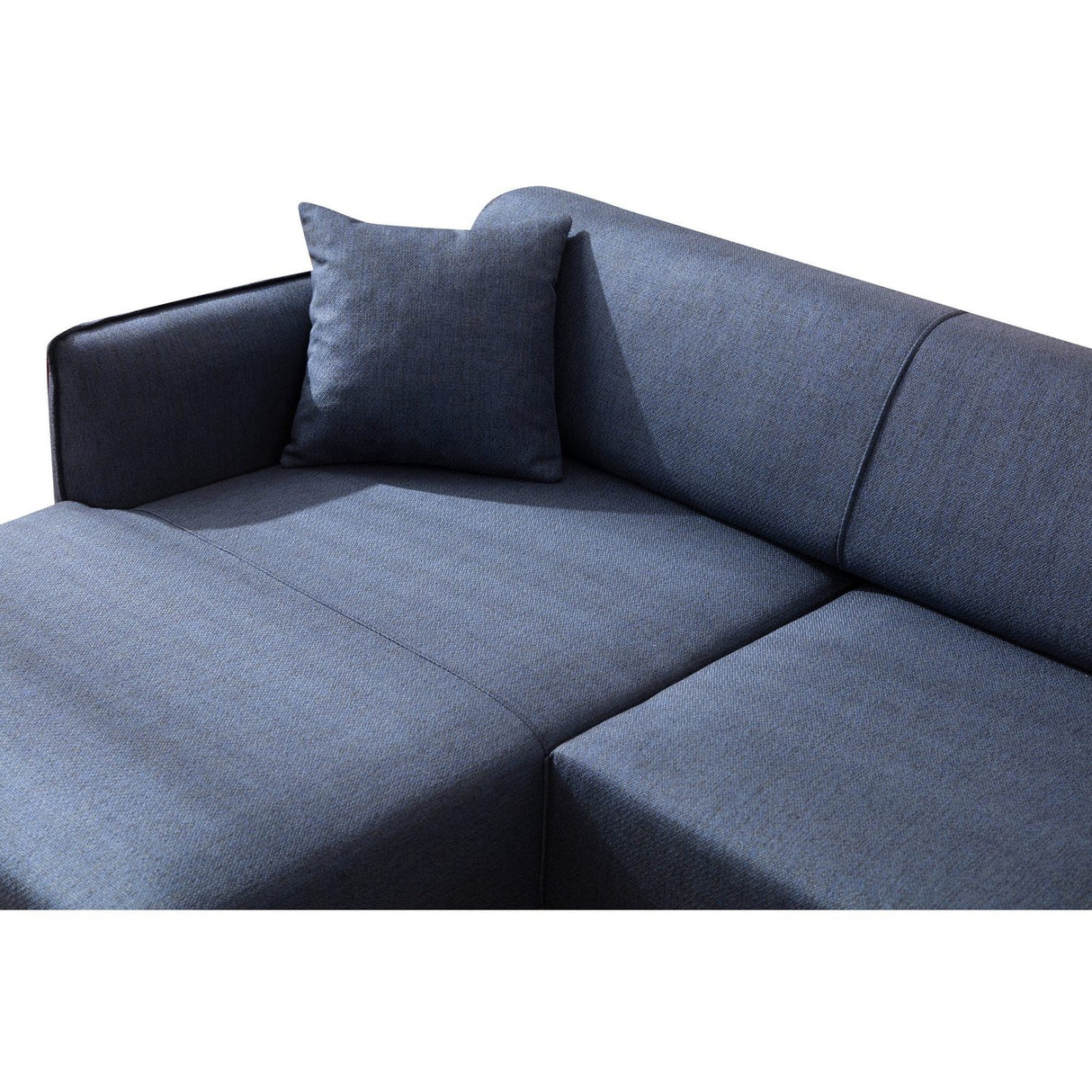 Belissimo (140-270 x 95 x 67 cm) Hörnsoffa Blå, Vänster