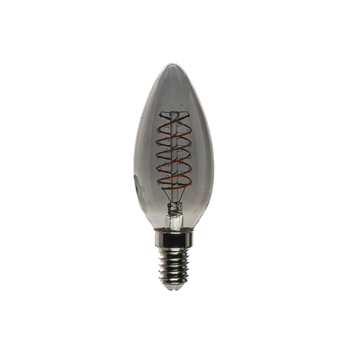 Glödlampa B35 SPIRAL-LED P45 Glödlampa Rökfärgad