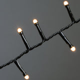 Cluster Frostad LED Svart kabel 30V/IP44 Ljusslinga Ute 32.98m, Amber