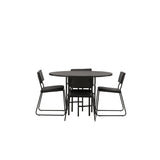 Copenhagen, Kenth Rund matgrupp Svart, Svart, 4st