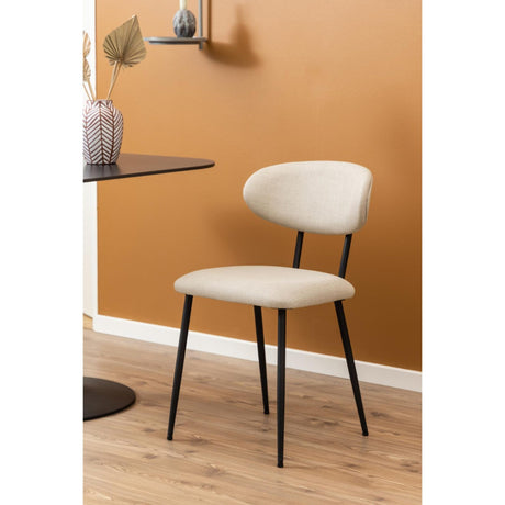 Delfino Matstol Basel tyg Beige