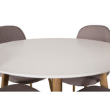 Plaza, Polar Rund matgrupp Natur, Natur, vit, ⌀100