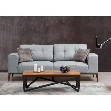 Valparaiso 3-sits (223 x 91 x 85 cm) Grå 3-sits bäddsoffa