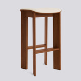 Chisel 30 75 cm Barpall lackerad valnötsfaner, Turf Cream