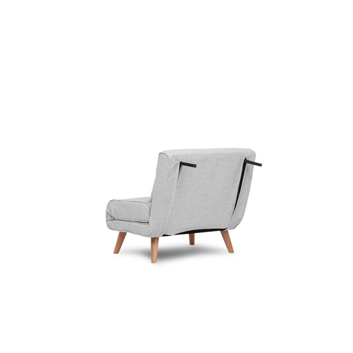 Ohrid enkel (80 x 79 x 80 cm) Grå 1-sits bäddsoffa