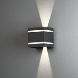 Cremona HP-LED Mörkgrå 2x3W Vägglampa Ute