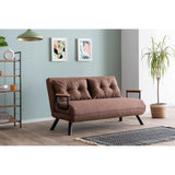 Apia 2-sits (25 x 134 x 121 cm) 2-sits bäddsoffa Ljusbrun