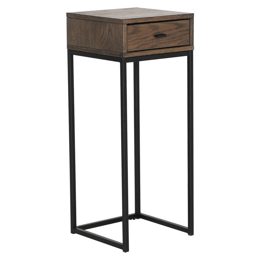 Regal Sängbord Brunlackad Ek, 75 cm