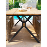 Mark Matbord 230x95 cm Teak/Svart