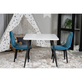 Polar, Polar Rektangulär matgrupp Svart,Blå, Svart,Vit, 50 x 80 x 60