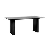 Accento 100x190 cm Oval Matbord Svart