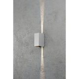 Cremona HP-LED 2x3W 17 cm Vägglampa Ute Grå