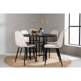 Copenhagen, Polar Rund matgrupp Beige, Svart, Svart, ⌀115