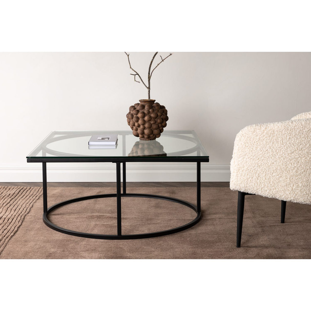 Skanör Soffbord Black, 90 x 90
