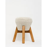 Vienna (38 x 48 x 38 cm) Cream / Walnut Sittpuff