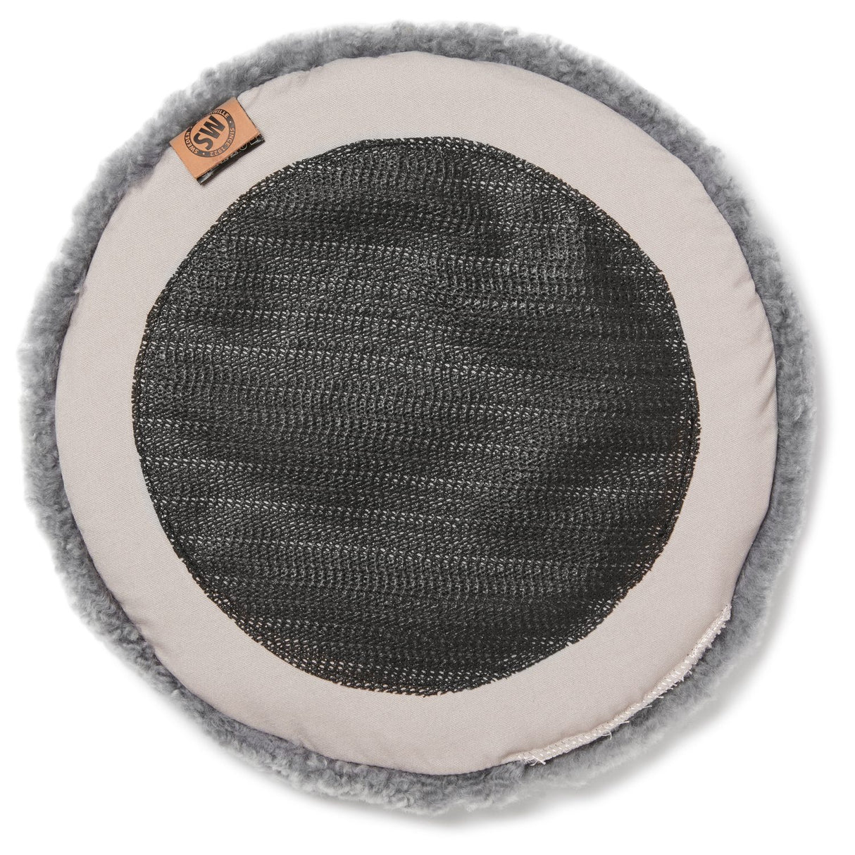 Curly 34Ø cm Sittdyna Charcoal Grey Silver