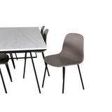 Estelle, Arctic Rektangulär matgrupp Beige