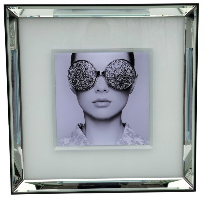 Glasögon Tavla 55x55cm