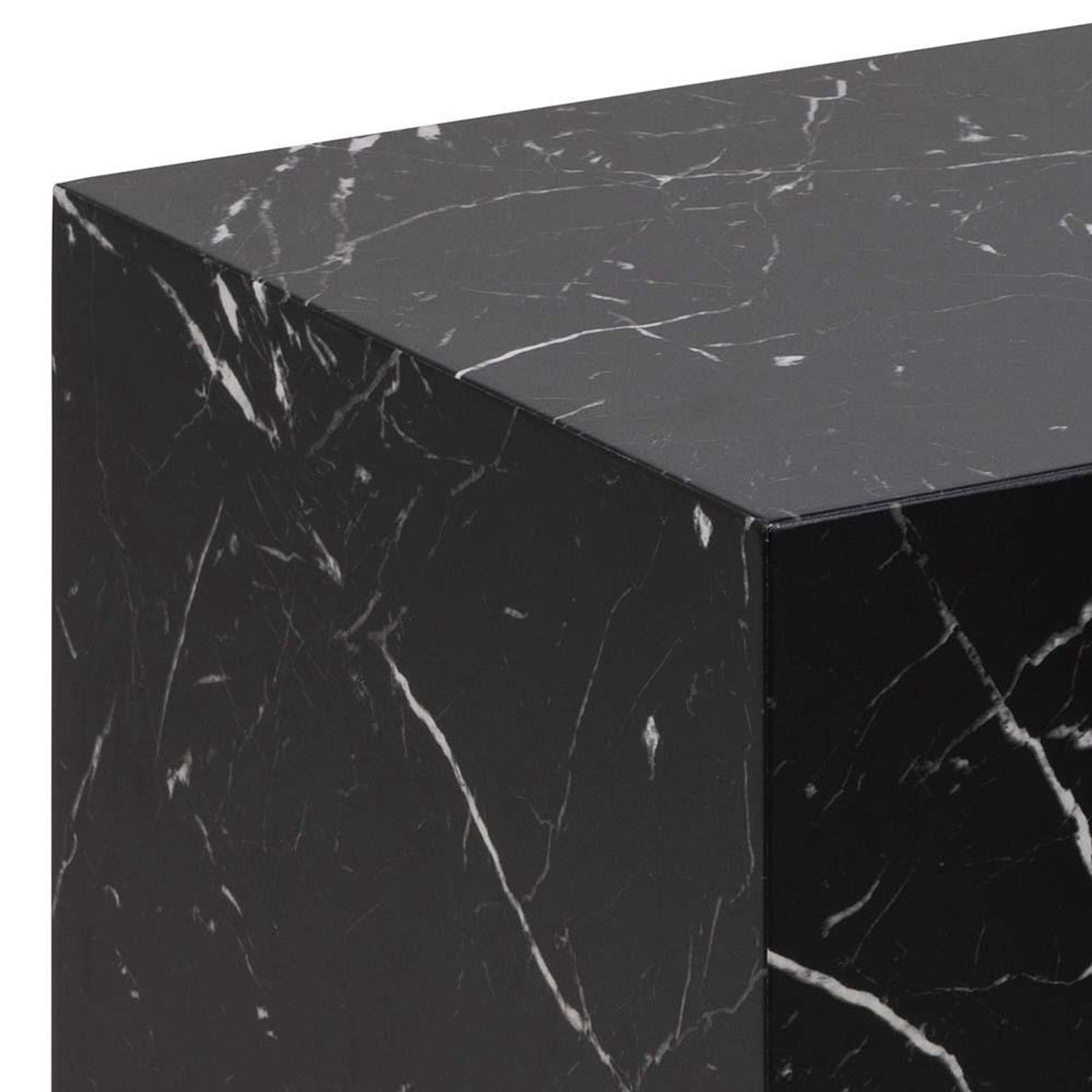 Dijon Soffbord Fyrkantig 40x58x58 cm Svart Marquina