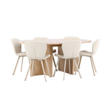 Strada, Lilja Oval matgrupp Beige, Vitpigmenterad, ⌀120