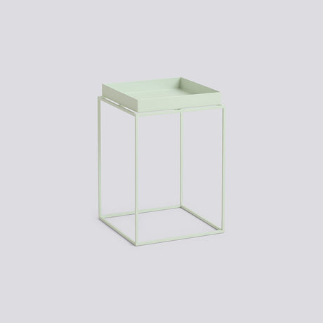 Tray Table L30 × B30 × H44 cm Brickbord Soft mint, Soft mint – pulverlackerat stål
